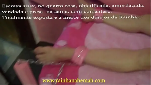 Watch Sissy Maid of Queen Nahemah tied to bed warm Clips