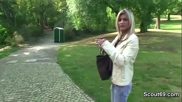 Watch Two Boys Seduce Stranger Girl to Fuck in Park for Money warm Clips