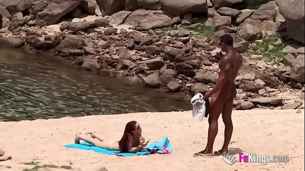 Watch The massive cocked black dude picking up on the nudist beach. So easy, when you're armed with such a blunderbuss warm Clips
