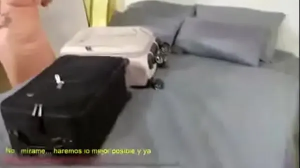 Tonton Sharing the bed with stepmother (Spanish sub Klip hangat