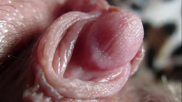 Watch Extreme close up on my huge clit head pulsating warm Clips