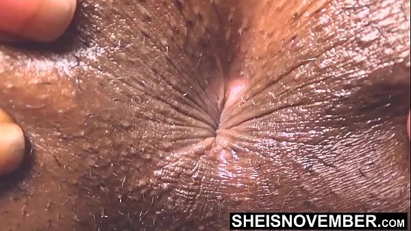 Watch The Above Point Of View Of My Cute Brown Ass Hole Closeup In Slow Motion While Poking Out My Shaved Pussy Lips Fetish, Horny Blonde Black Whore Sheisnovember Laying Prone On Her Dark Sofa Completely Naked Exposing Her Young Hips on Msnovember warm Clips