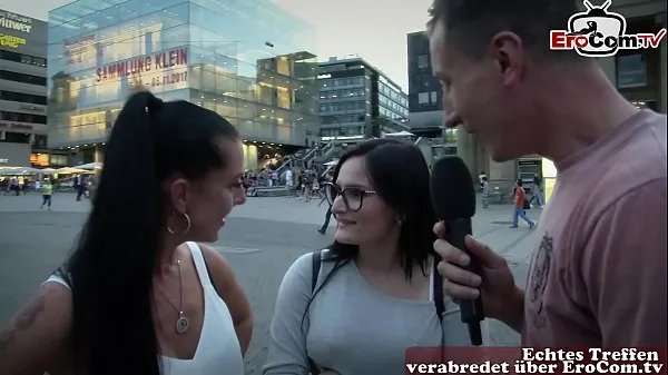 Watch one night stand at street casting in stuttgart and find warm Clips