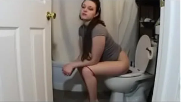 Tonton black hair girl pooping 2 Klip hangat