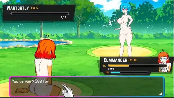 Bekijk Oppaimon [Pokemon parody game] Ep.5 small tits naked girl sex fight for training warme clips