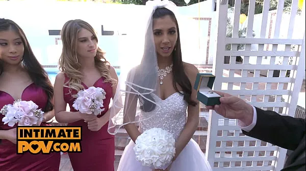 Obejrzyj itsPOV - Wedding night fuck foursome with Gianna Dior, Kristen Scott and Jade Kushciepłe klipy