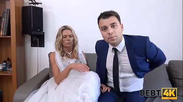 Watch DEBT4k. Brazen guy fucks another mans bride as the only way to delay debt warm Clips