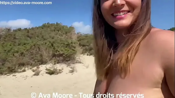 شاهد مقاطع دافئة I suck a blowjob on an Ibiza beach with voyeurs around jerking off