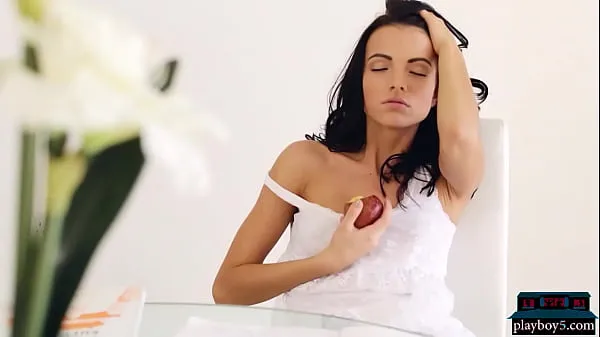 Watch Czech MILF babe Sapphira A gives a sensual striptease for Playboy warm Clips