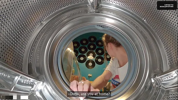 Watch Step Sister Got Stuck Again into Washing Machine Had to Call Rescuers warm Clips