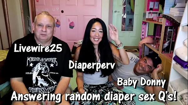 Watch Answering random Sex questions with diaper fetish warm Clips