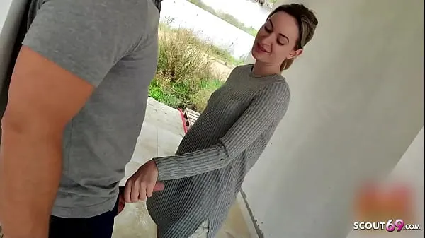 Cute German Teen caught Worker Jerk and tricked in MMF 3Some at Public Building گرم کلپس دیکھیں