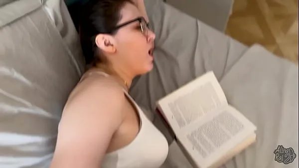 Watch Stepson fucks his sexy stepmom while she is reading a book warm Clips